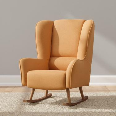 Imagem de Poltrona de Amamentação Baby Balanço Lorena Mostarda