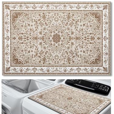 Imagem de Teenyyou 1 tapete protetor de secadora de 66 cm x 45 cm, capa de máquina de lavar e secar roupa, capa de máquina antiderrapante à prova d'água à prova de poeira, almofada de secagem rápida para