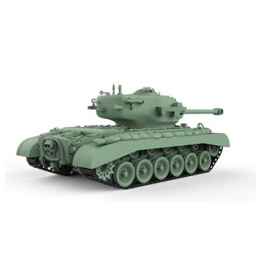 Imagem de MRY-SFW Kit de modelo militar ferroviário em escala HO US T26E5-FL M26 Pershing Tanque pesado