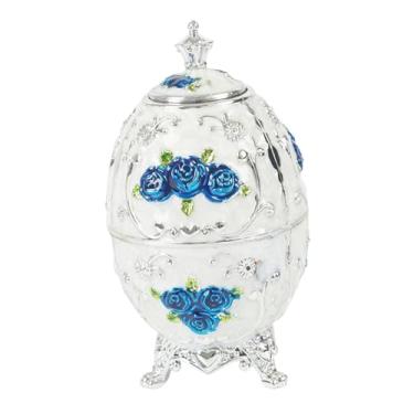 Imagem de WeiLaiKeQi Porta-palitos automático, enfeite de mesa, à prova de poeira, decoração para casa, portátil, design vintage, organizador para mesa, Prata E Branco