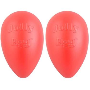 Imagem de Brinquedo para cães Jolly Pets Jolly Egg Medium 8 cm vermelho (pacote 
