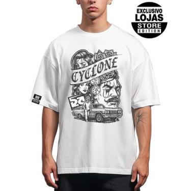Imagem de Camisa Cyclone Oversized Mafious, Branco, 3G