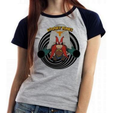 Imagem de Baby Look Blusa Feminina ou Camiseta Unissex Looney Tunes Eufrazino, B