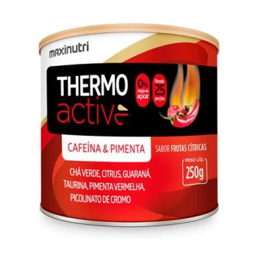 Imagem de Thermo Active Cafeína Maxinutri 250g Frutas Cítricas