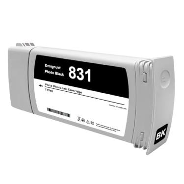 Imagem de Dikarsum Cartucho de tinta preta 831 CZ682A 831A Tintas de látex 775 ml Substituição para HP 831 para impressora de látex 310 315 330 335 360 365 370 570
