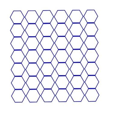 Imagem de Prateleira hexagonal LED para exibição de bebidas – Suporte de bar montado na parede para garrafas de vinho e bebidas espirituosas, ideal para cozinha, sala de estar, restaurante e adega (270 x 20 x