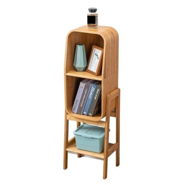 Imagem de Armário de arquivo de madeira maciça, armário lateral para TV, estante simples e moderna, prateleira de sala de estar, armário de armazenamento de chão, suporte de impressora, escritório doméstico