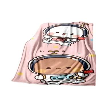Imagem de Cobertor De Flanela Quente Para Crianças Com Estampa De Urso Em Desenh