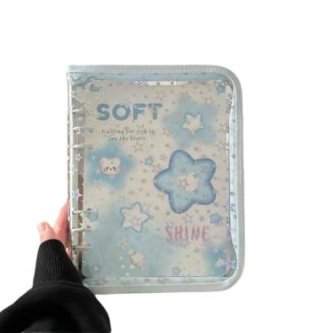 Imagem de A5 Star Capa transparente para fichário, capa de álbum de fotos, fichário para álbum de fotos, livro de coleção de cartões de foto (estilo G)