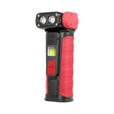 Imagem de Lanterna De Trabalho Mini COB Portátil Com Cabeça Rotativa, Magnética,