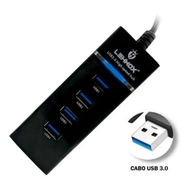 Imagem de Hub 3.0 4 Portas Usb Extensor Com Interruptor Para Dados