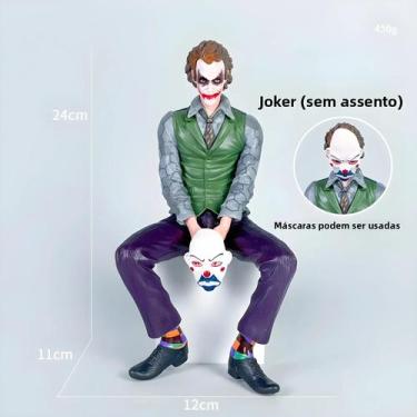 Imagem de Boneco Colecionável Do Joker (Heath Ledger) Sentado Para Decoração De 
