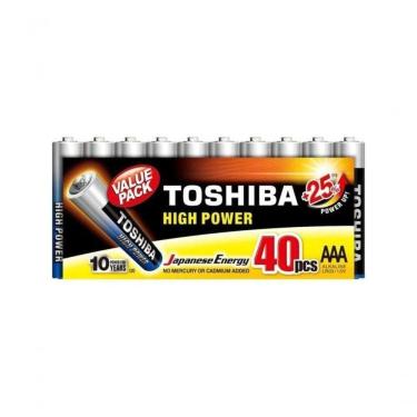 Imagem de Pilha Alcalina Aaa 1,5v Lr03gcp (c-40 Pilhas) Toshiba