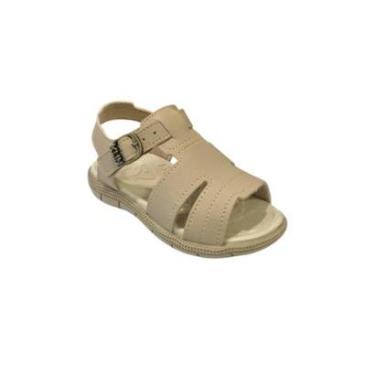 Imagem de Sandália Menino Klin Papete Casual Tic Tac Bege Claro 171256-Masculino