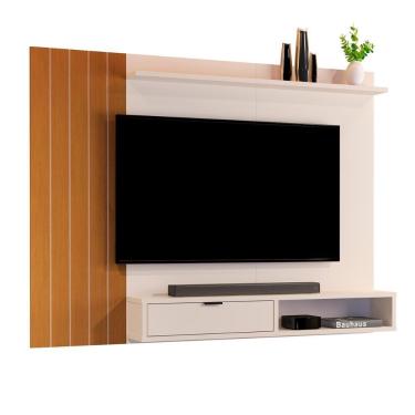 Imagem de Painel Jb 5001 Suspenso Sala Para Tv's Até 43 Polegadas Off White-naturale