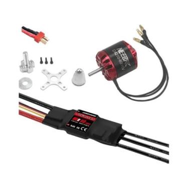 Imagem de Motor Brushless Outrunner 600KV 800KV Com ESC E UBEC Para Drones FPV, 