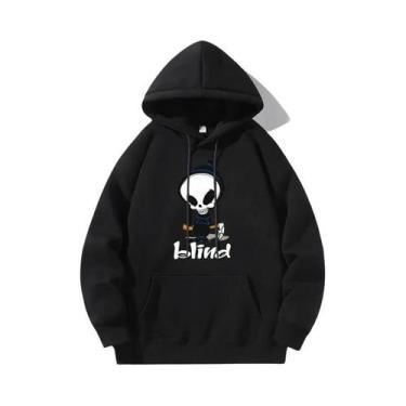 Imagem de Moletom Com Estampa De Caveira, Manga Longa, Casual, Esportivo, Para A