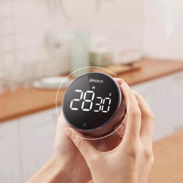 Imagem de Temporizador Magnético - Timer LED - Preto - Hrebos