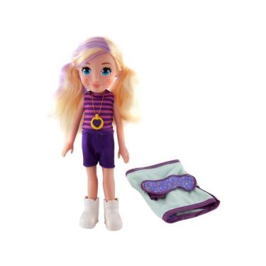 Imagem de Boneca Polly Pocket Camping com Acessórios Pupee, Roxo, Polly Pocket