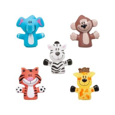 Imagem de Dedoches Infantil Divertidos Buba Fantoche de Dedo P/ Bebe, Safari