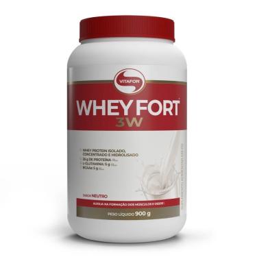 Imagem de Whey Fort 3W - 900g Neutro - Vitafor-Masculino
