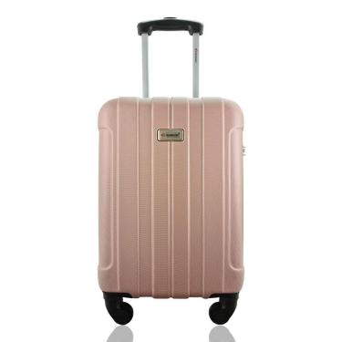 Imagem de Mala Rígida De Fibra 360° Tamanho Bordo - Gladiador A1 - Rosé