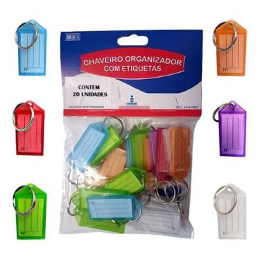 Imagem de 60 Chaveiros organizador Identificador armarios sortidos - I.FERNANDES