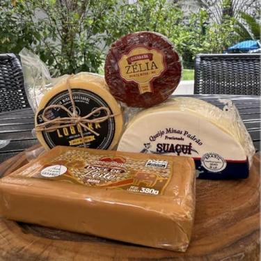 Imagem de Kit Canastra Merendeiro Zero Lactose 300g + Queijo Minas Padrão 400g + Doce de Leite 380g + Goiabada Zélia 300g – Tradição e Sabor para Degustação e Harmonização