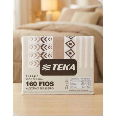 Imagem de Jogo de Cama Mayas Casal 4 Peças Classic 160 Fios Teka