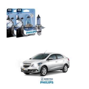 Imagem de Lâmpadas Farol GM Prisma Philips H4 BlueVision