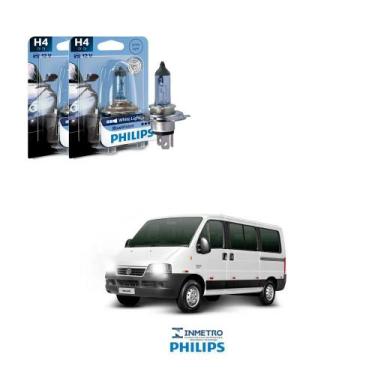 Imagem de Lâmpadas Farol Fiat Ducato Philips H4 BlueVision