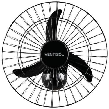 Imagem de Ventilador de Parede Preto em Aço 50cm 200w - VENTISOL, Preto, Bivolt