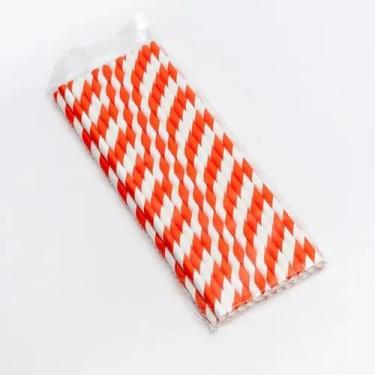 Imagem de Canudos descartaveis de papel sortidos 19cm - 25 unidades - Monaliza