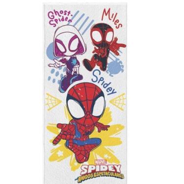Imagem de Toalha de Banho Felpuda Infantil 60cm x 1,10cm Lepper - Spidey