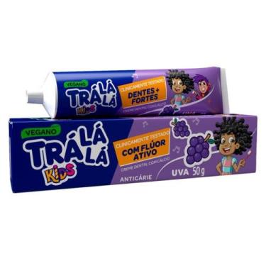 Imagem de Creme Dental Trá Lá Lá Kids Anti-cárie Infantil 3-6 anos Phisalia 50g