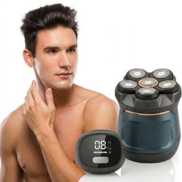 Imagem de Barbeador Elétrico Masculino 6D Recarregável Máquina Aparador Shaver C