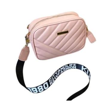 Imagem de Bolsa Feminina Pequena de Couro PU - Bolsa de Luxo com Zíper para Viag