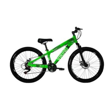 Imagem de Bicicleta aro 26 Vikingx Verde Neon 21v Câmbios Importados Aro Aero