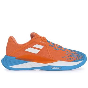 Imagem de Tênis Babolat Propulse Fury 3 - Clay - Saibro - Laranja e Azul, 39