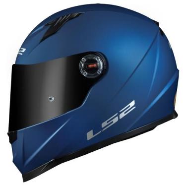 Imagem de Capacete Masculino Feminino Ls2 FF358 Azul Moto Esportivo, 61-62