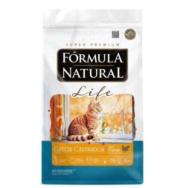 Imagem de Ração Fórmula Natural Super Premium Life para Gatos Castrados Sabor Fr