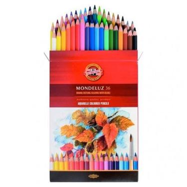Imagem de Lápis de Cor Aquarelável Mondeluz com 36 Cores Koh-i-noor 3719 1 Ed 1 