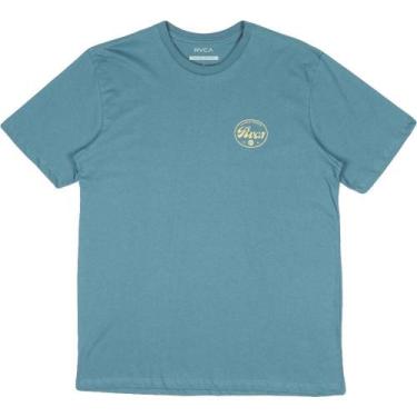 Imagem de Camiseta RVCA Pils WT23 Masculina Azul Escuro, GG, Blue