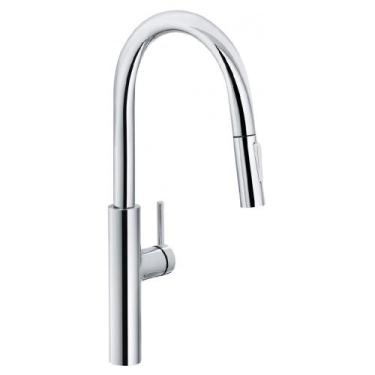 Imagem de Misturador franke pescara monocomando 50cm pull out em aço inox cromad