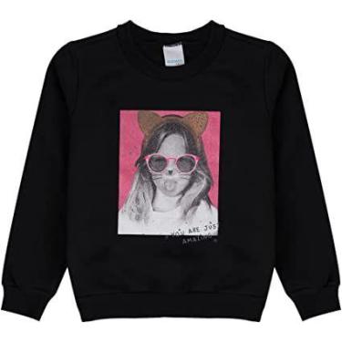 Imagem de Blusão Amazing Moletom Menina MALWEE KIDS Preto 91453P, 1