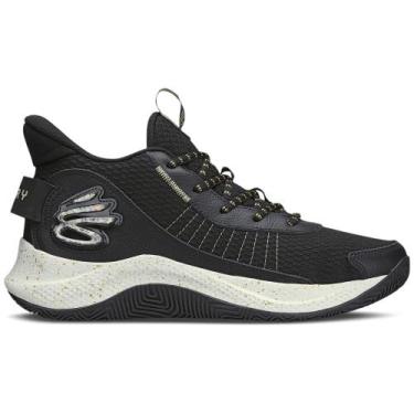 Imagem de Tênis under armour curry 3z7 m, Preto, Branco, 40