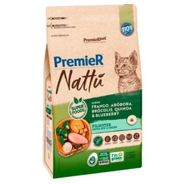 Imagem de Ração Premier Nattu para Gatos Filhotes Sabor Abóbora 1,5 kg