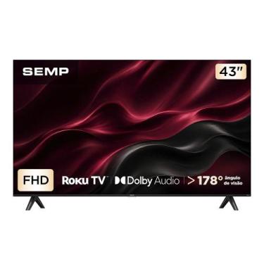 Imagem de Smart TV Semp 43 Polegadas LED Full HD S42R Roku TV Wi-Fi Dolby Audio 