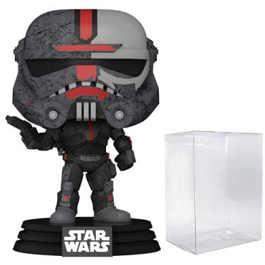 Imagem de POP Star Wars: Bad Batch Boneco de vinil Hunter Funko Pop! (combinado com capa protetora compat vel com Pop Box)