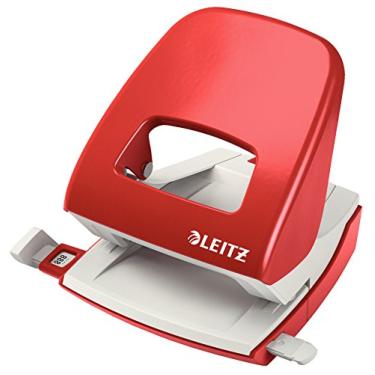 Imagem de Leitz Furador, 30 folhas, barra guia com marcações de formato, metal, NeXXt Range, 50080025 - Vermelho